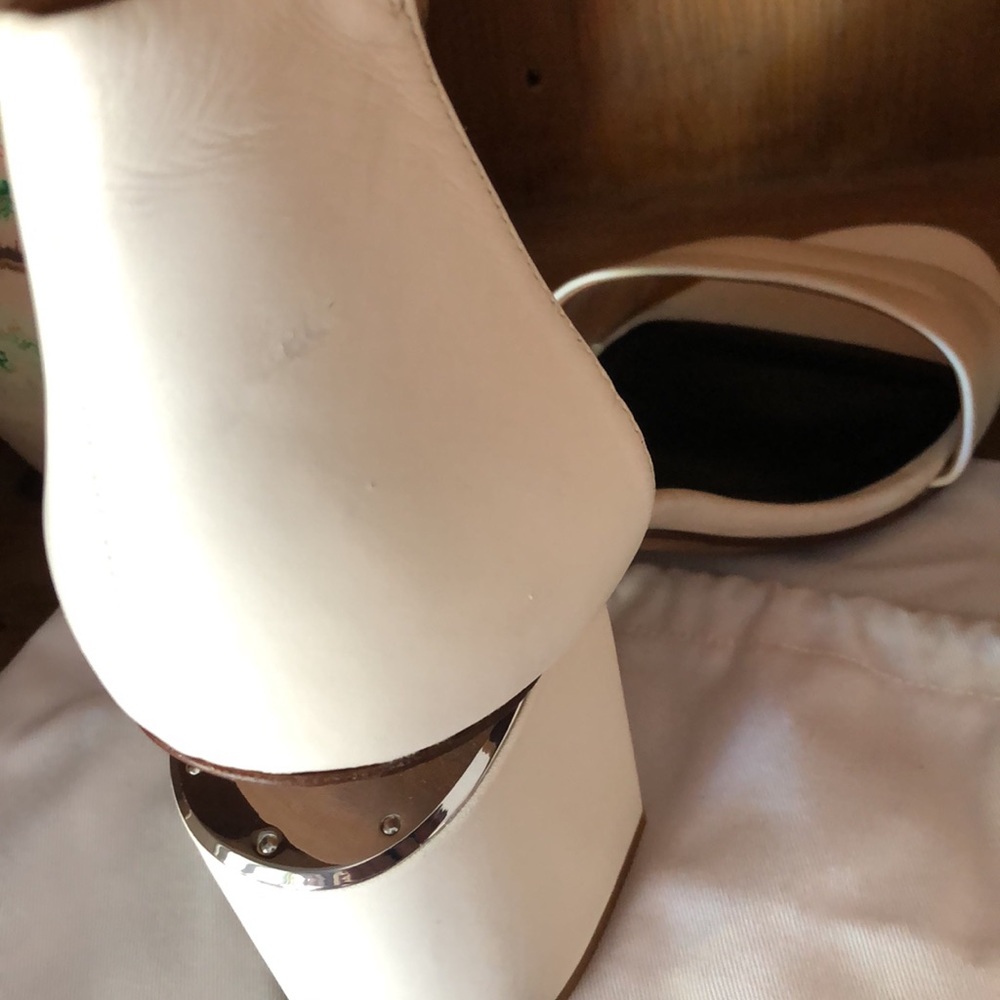 ⭐️⭐️ALEXANDER WANG WHITE BLOCK HEEL SANDAL ⭐️⭐️SZ.40 final price - Picture 9 of 16